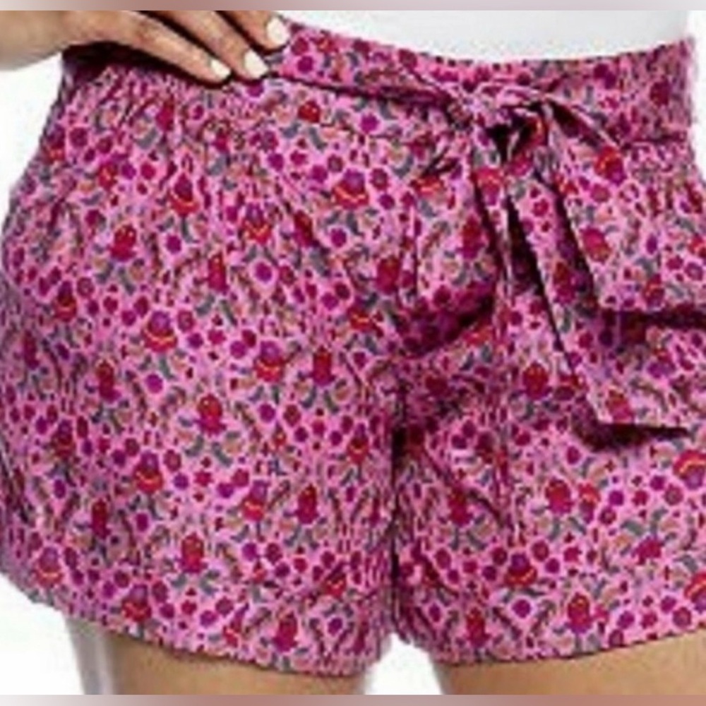 MM Couture by Miss Me Pink Floral Bag Shorts Size Med